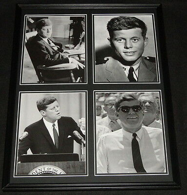 President John F Kennedy JFK  Framed 18x24 Photo Collage