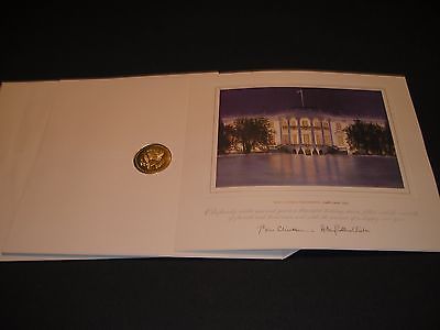 White House President Bill Clinton Large Christmas Card Gift Print 1997