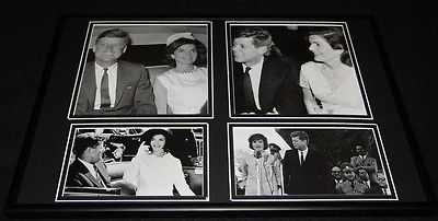 President John F Kennedy JFK & Jackie O Framed 12x18 Photo Collage