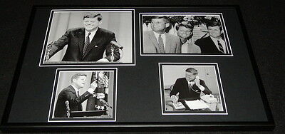 President John F Kennedy JFK  Framed 12x18 Photo Collage
