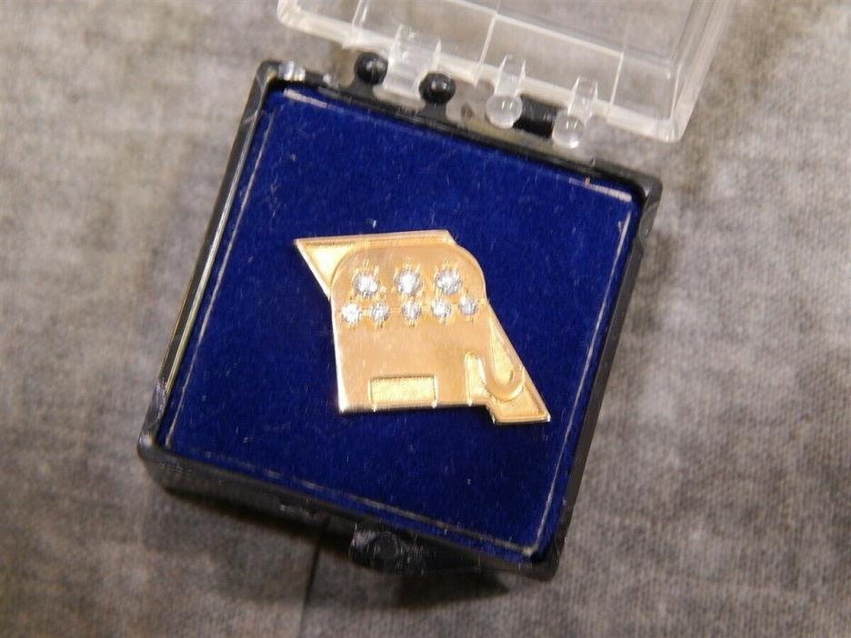 Uncommon Missouri Republican 10K Gold pin with diamonds