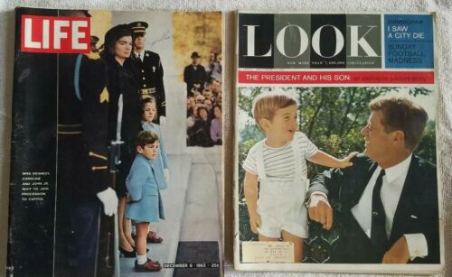 Look Magazine 12/3/1963 Life Magazine 12/6/1963 President JFK Kennedy Family