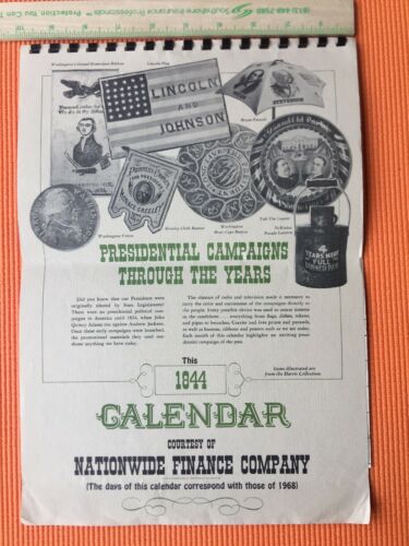 Political Calendar Adams Jackson FDR Abraham Lincoln Teddy Roosevelt Grant Clay