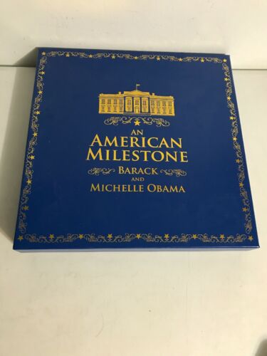 BARACK & MICHELLE OBAMA 44th AMERICAN PRESIDENT MASTERPIECE PLATE