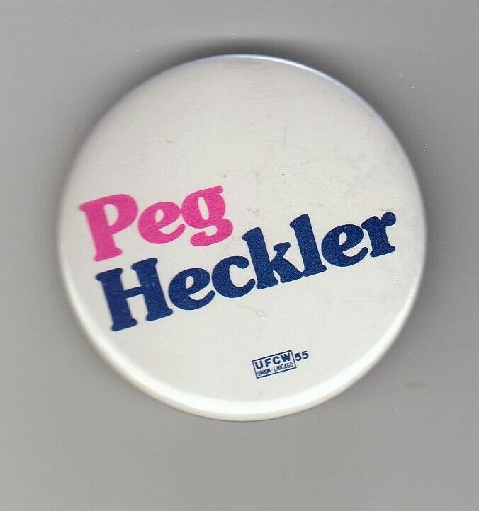 PEG HECKLER  -  CONGRESSIONAL  1 3/4