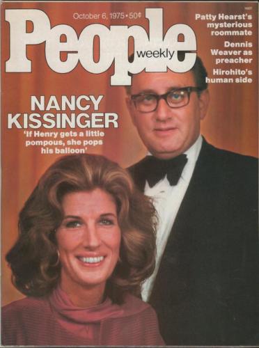 People Weekly Magazine October 6 1975 Nancy & Henry Kissinger