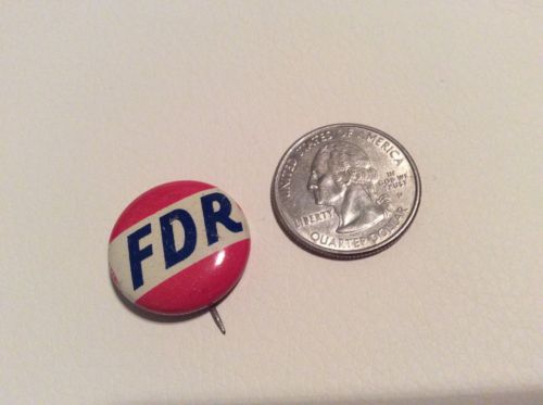 2 PRESIDENTIAL CAMPAIGN OF 1936 PIN PIN-BACK BUTTON FRANKLIN D ROOSEVELT