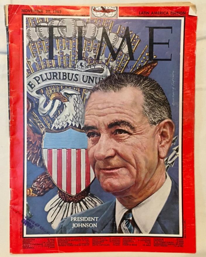 Vintage Time Magazine November 29 1963 Lyndon Johnson Cover John F Kennedy Death