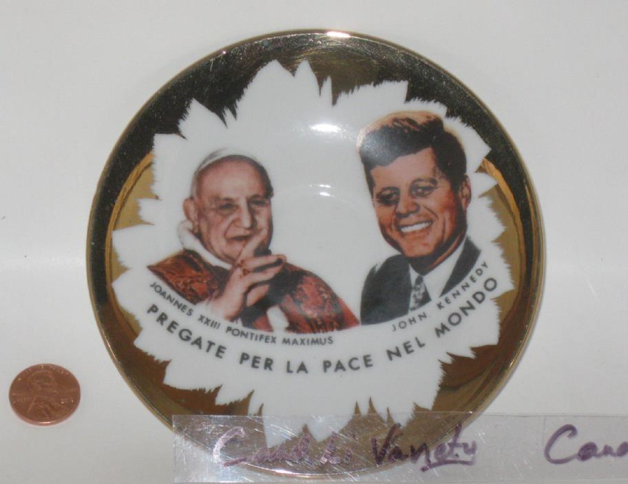 SELTMANN WEIDEN BAVARIA JOANNES XXIII & JOHN KENNEDY JFK PACE NEL MONDO PLATE