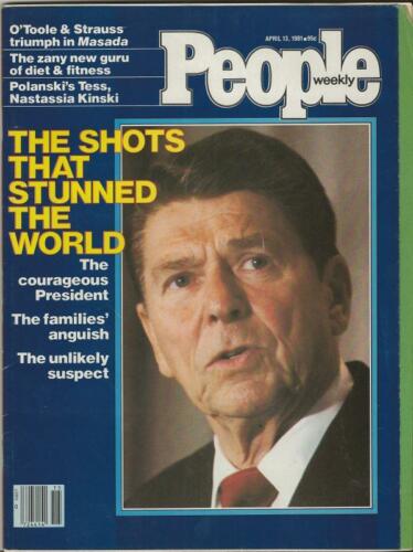 People Weekly Magazine April 13 1981 Ronald Reagan Shot