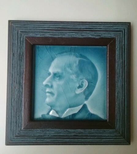 Antique, Shaw Tile & Mantel Co. Zanesville, OH. Pres./OH. Gov. William McKinley