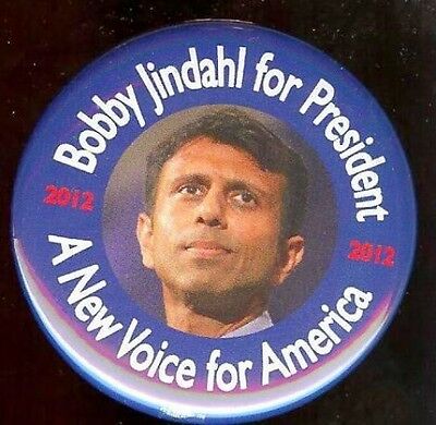 BOBBY JINDHAL President 2012 Pin NEW VOICE for America