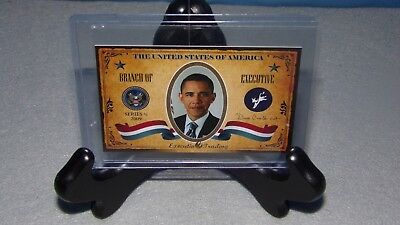 Barrack Obama (Rare) EXECUTIVE TRADING CARD of a former US President