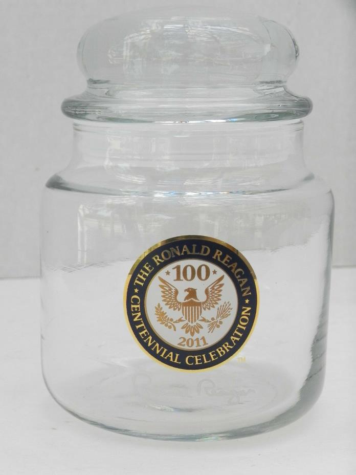 President Ronald Reagan 2011 Centennial Celebration Jelly Bean Candy Jar (Empty)