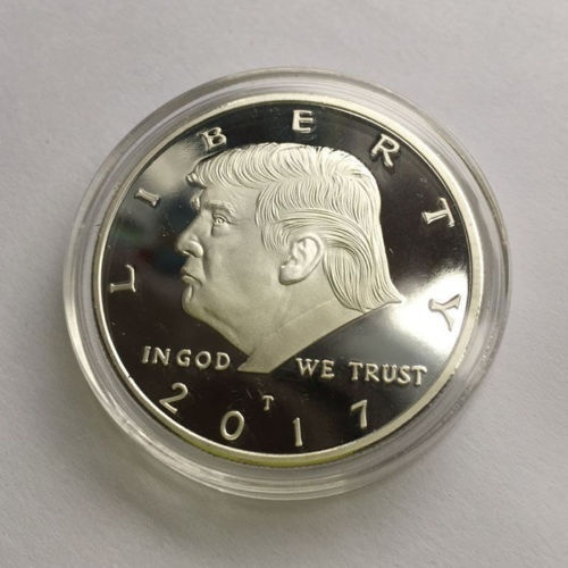 2017 President Donald Trump Inaugural Silver EAGLE Commemorative Novelty Coin