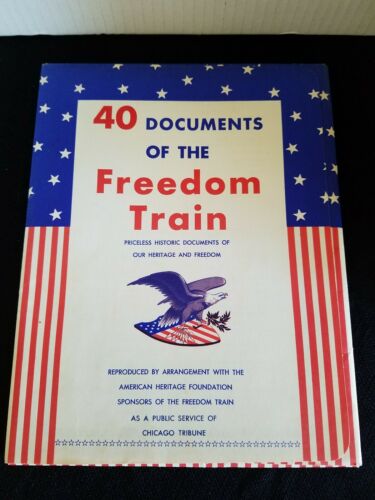 40 Historic Documents Of The Freedom Train-Reproductions-Chicago Tribune-USA