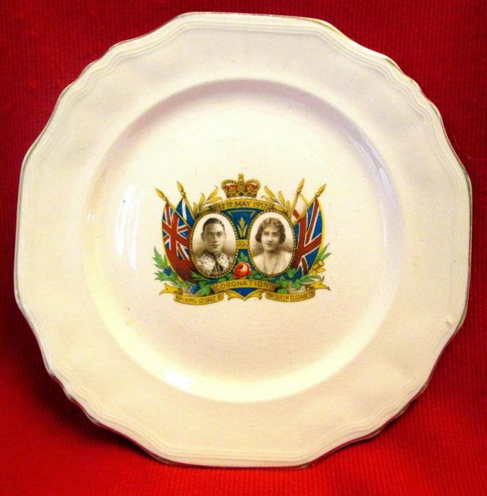 King George VI & Queen Elizabeth I 1937 Coronation Collector Plate msc15