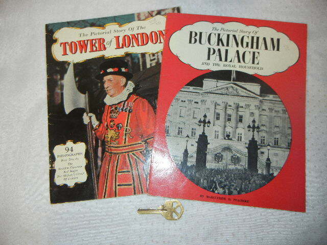 BUCKINGHAM PALACE + TOWER of LONDON BRITISH MONARCHY ROYALTY VINTAGE 1950's