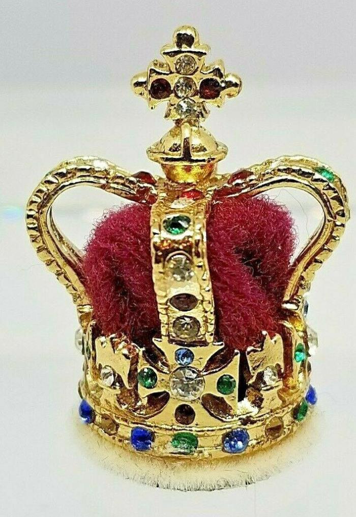 British Gold Plated Miniature St Edward's Crown British Crown Jewels Souvenir