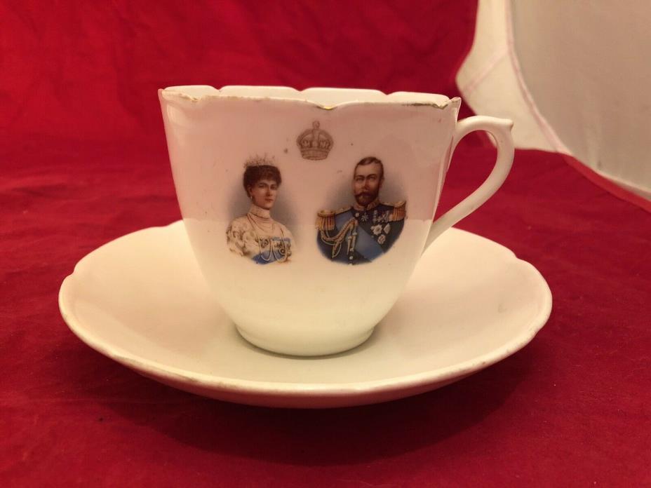 Royal Doulton bone china 1911 George V Coronation Made in England cup & saucer