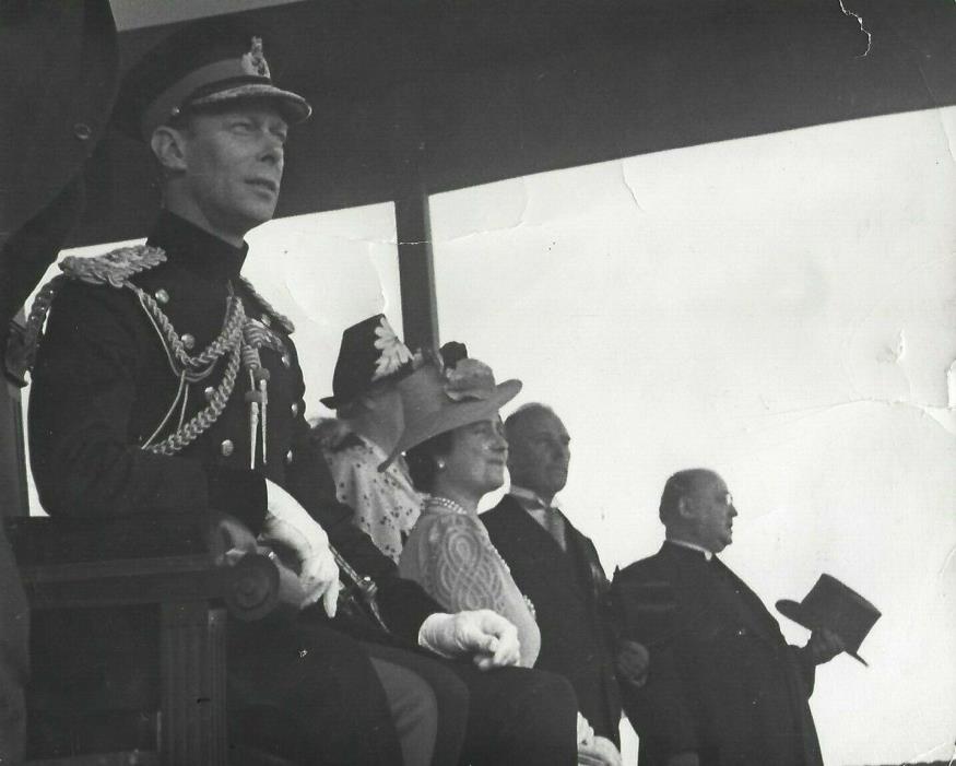 King George VI And  Queen Elizabeth Real Black And White Photo  AA27