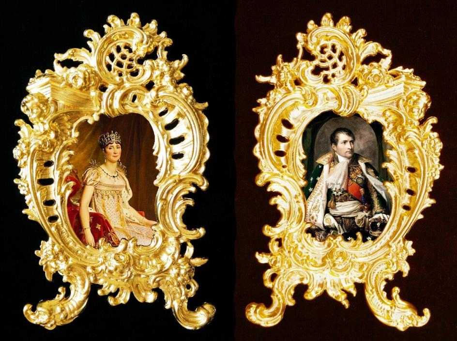Pair symetrical picture frames #4, Baroque/Rococo,Josephine,Napoleon.Wall decor.