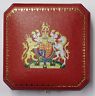 UK British Britain Royal English King Queen Coin Medal Case Box HMS BEF RAF Arms