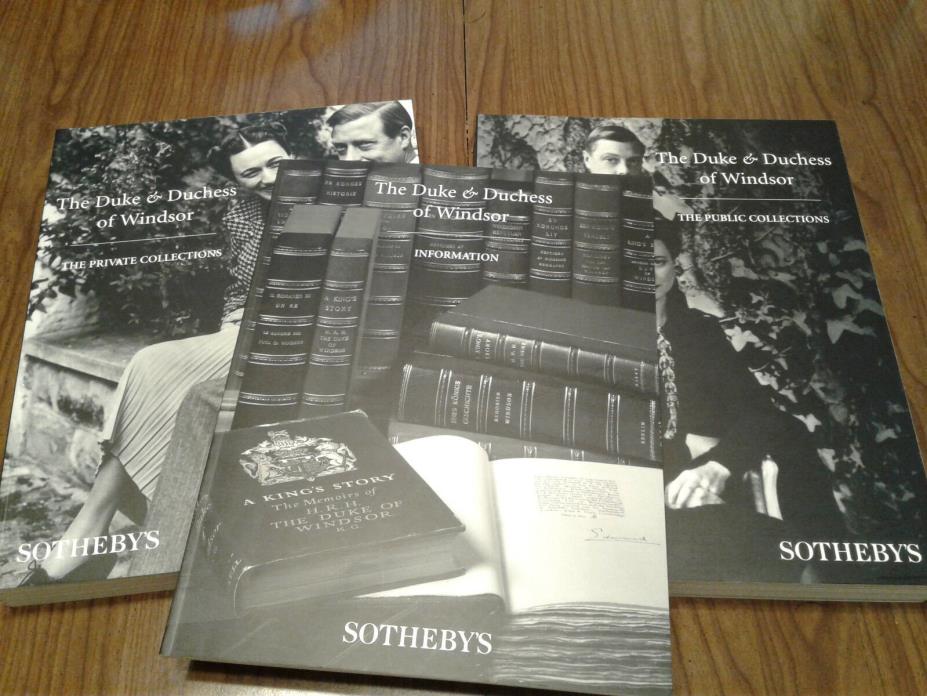 Sotheby's Catalog The Duke and Duchess of Windsor NYC Sept. 19 - 27 Sale 7000