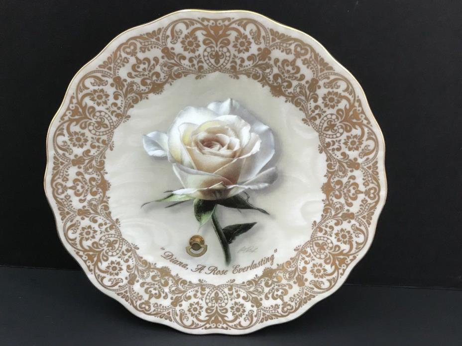 Princess Diana Musical Plate Bradford Exchange “Remembering England’s Rose”