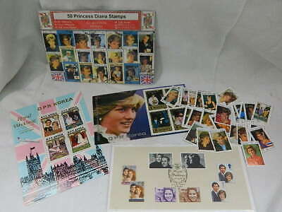 Princess Diana Collectible Stamps '81 '82 DPR Korea Prince Edward Royal Wedding