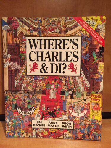 RARE Charles/Diana Wedding 1992  Where's Charles and Di Puzzle Book