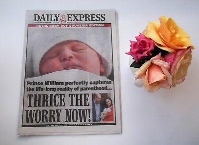 Prince William Kate Middleton Baby #3 Daily Express UK newspaper photos NEW