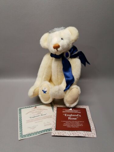 1999 England's Rose Commemorative Gallery Teddy Bear Princess Diana Ashton Drake