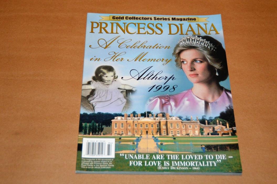 Gold collector’s series magazine Princess Diana a celebration in her memory