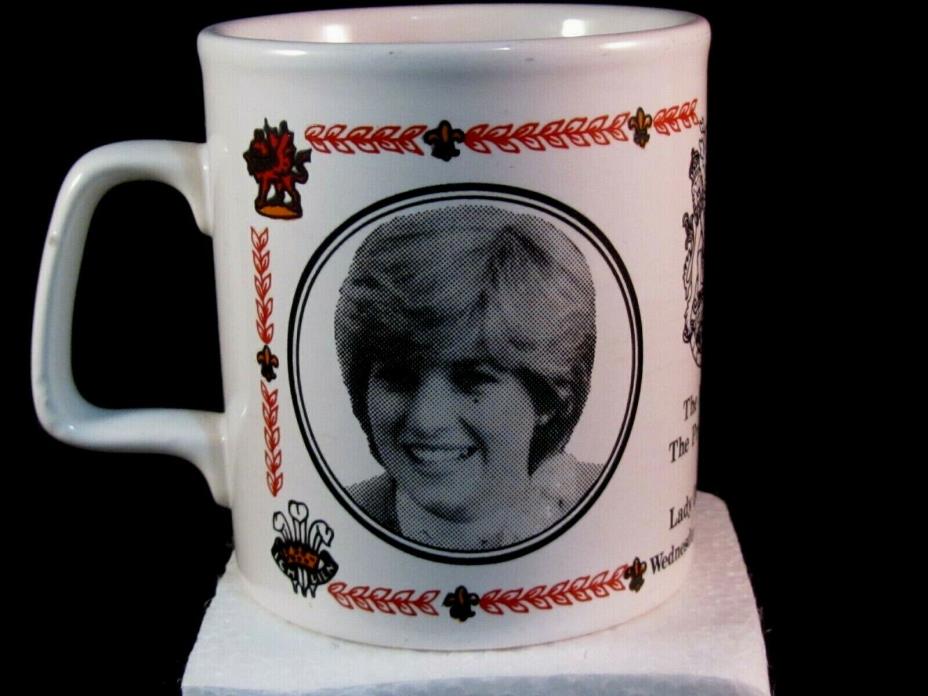 Marriage of Princess Diana & Charles Prince Of Whales Mug MADE IN ENGLAND 1981