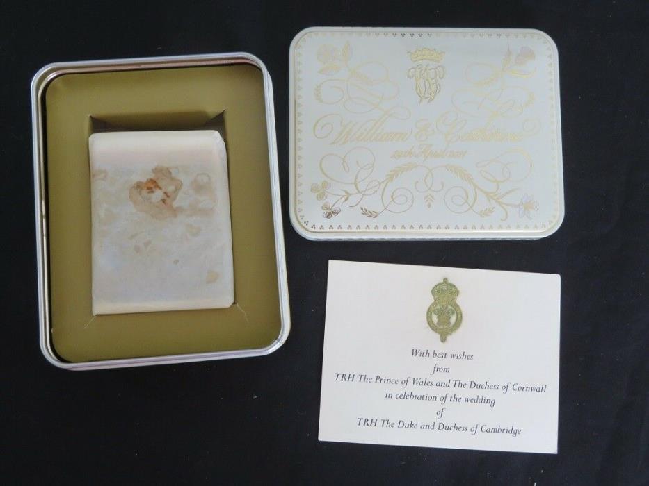 Prince William and Kate Royal Wedding Cake & Tin & Wedding Photographs
