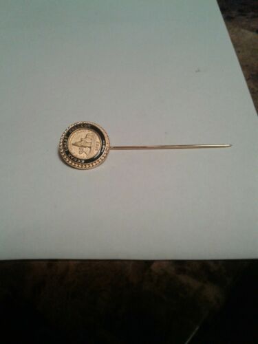 Vintage Salesman Sample 10K Plated Cedar Crest College Tie Pin.. 1867
