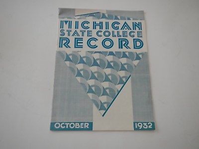 1932 Michigan State College (University) Record book
