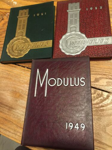 1949 1951 1952 Modulus Yearbook Lot Tri-State College Angola IN Indiana Annual