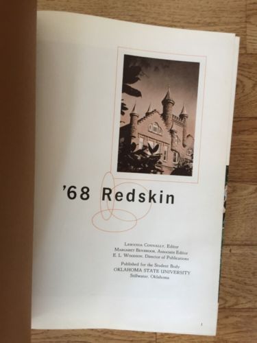 Oklahoma State University  A & M Yearbook Stilwater The Red Skin OSU 1968