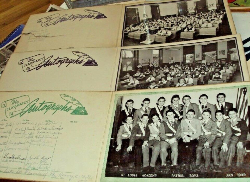 3 CLASSROOM PHOTOS 8X10 CHICAGO CATHOLIC SCHOOL ST LOUIS ACADEMY 1952 1950 1942