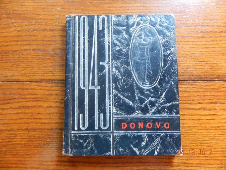 DONOVAN,ILLINOIS 1943 HIGH SCHOOL YEARBOOK THE DONOVO