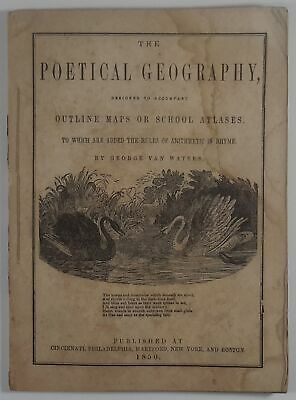 THE POETICAL GEOGRAPHY 1850 ~ fact of geography set to poetry