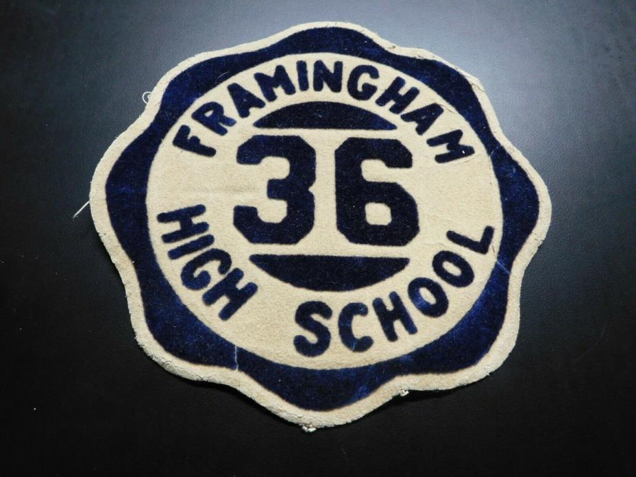 Framingham High School Vintage Jacket Patch Number 36