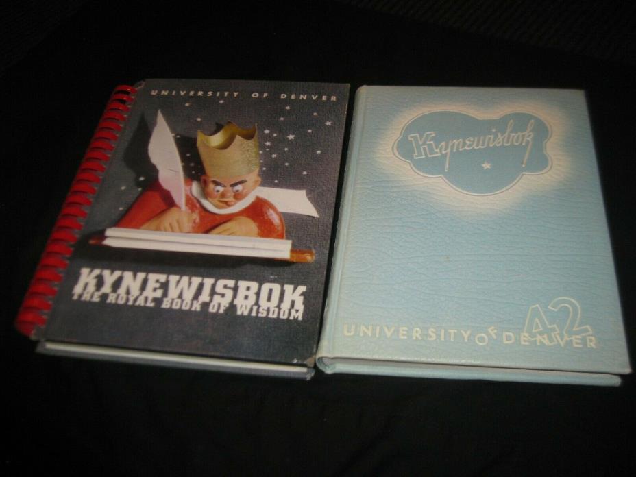 1941 & 1942 The Kynewisbok University of Denver Yearbooks