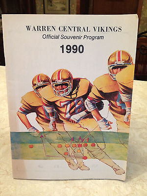 VICKSBURG Warren Central Vikings v Natchez vtg football program 1990 High School