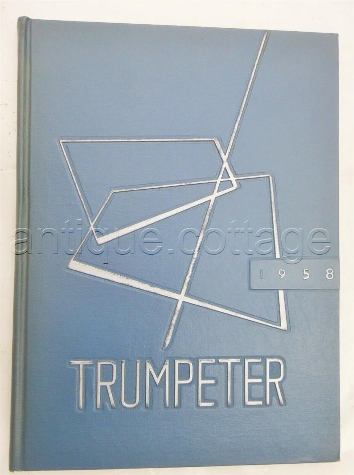 1958 PENN MANOR HIGH TRUMPETER SCHOOL YEARBOOK millersville pa DEB DOMBACH sigs
