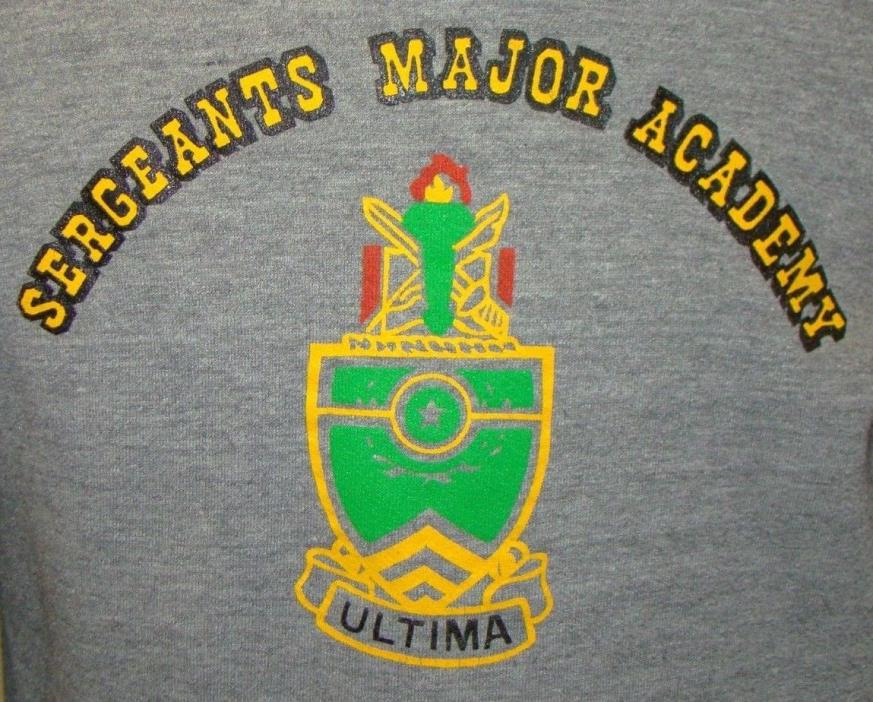 Vintage USASMA US Army Sergeants Major Academy Military School Hoodie Sweatshirt