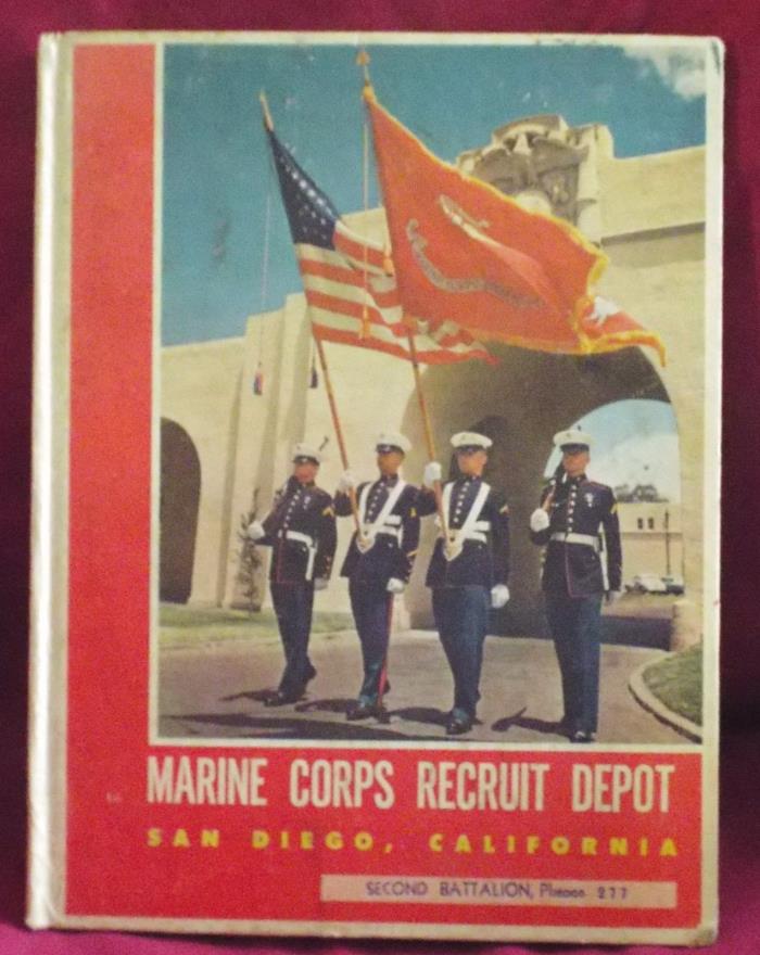 1960'S SAN DIEGO CA. MARINE CORPS RECRUIT DEPOT YEARBOOK 2ND BN PLATOON 277