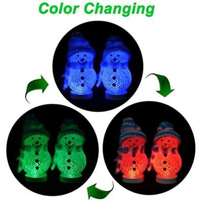 LED Bulbs Mini USB Interface Powered Color Changing Decorative Snowman Night For